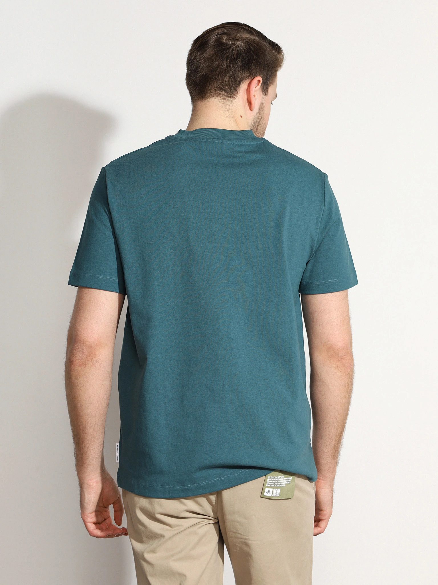 Футболка зеленого цвета из хлопка